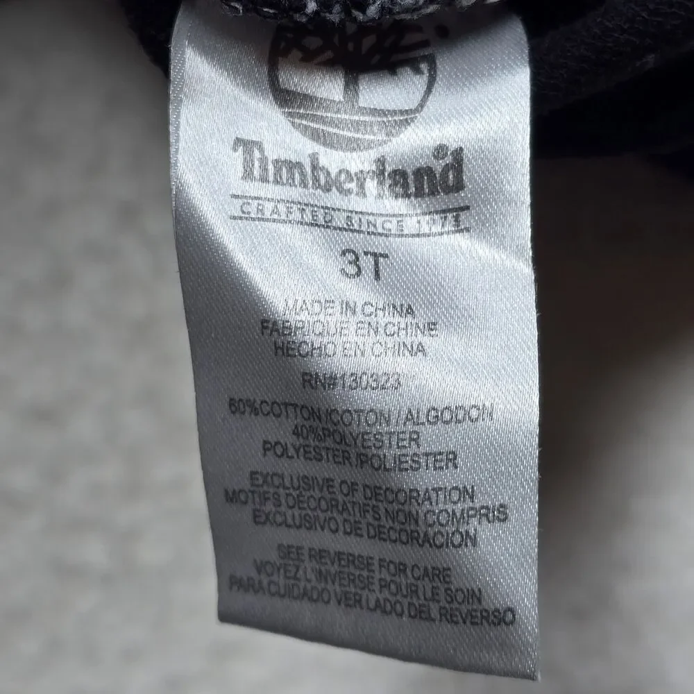 Timberland Toddler Boys Girls Unisex Black Jogger Sweatpants 3T